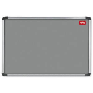 Nobo Euro Plus Tuffboard Noticeboard with Fixings W1226xH918mm Grey Ref 31133494