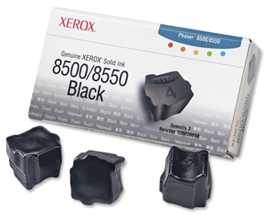 Xerox Ink Sticks Solid Page Life 3000pp Black Ref 108R00668 [Pack 3] Ident: 834M