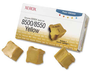 Xerox Ink Sticks Solid Page Life 3000pp Yellow Ref 108R00671 [Pack 3] Ident: 834M