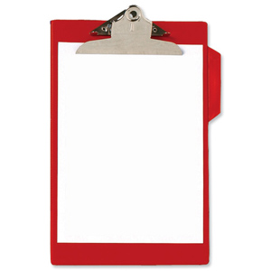 Clipboard PVC Finish Heavy Duty A4 Red