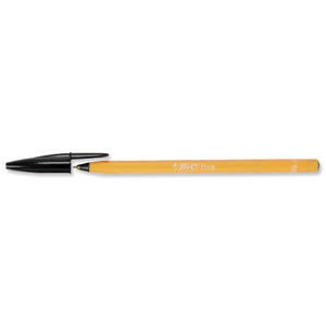 Bic Orange Ball Pen 0.8mm Tip 0.2mm Line Black Ref 1199110114 [Pack 20] Ident: 84E