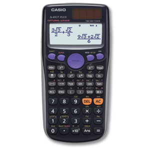 Casio Calculator Scientific Solar and Battery TwinLine Natural Textbook Display 10+2 Digit Ref FX85GT Ident: 666E