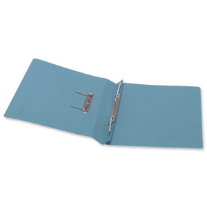 5 Star Transfer Spring File 315gsm 38mm Foolscap Blue [Pack 50]