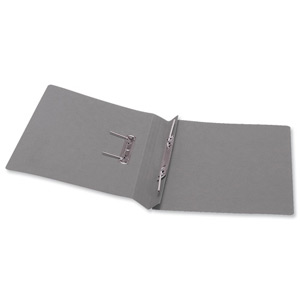 5 Star Transfer Spring File 315gsm 38mm Foolscap Grey [Pack 50] Ident: 199D