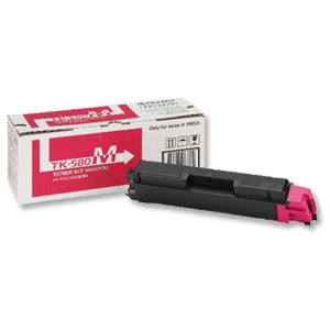 Kyocera TK-580M Laser Toner Cartridge Page Life 2800pp Magenta Ref 1T02KTBNL0 Ident: 821W