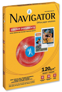 Navigator Colour Documents Paper Ultra Smooth 120gsm A4 White Ref NCD1200009 [250 Sheets] Ident: 10C