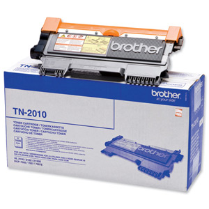 Brother Laser Toner Cartridge Page Life 1000pp Black Ref TN2010 Ident: 684F