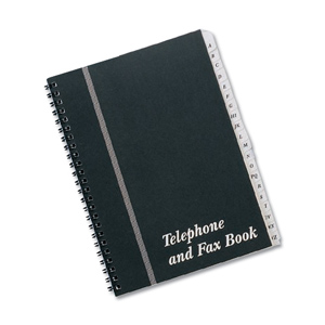 Telephone and Fax Index Book Wirebound Board Cover A5 Ident: 337B