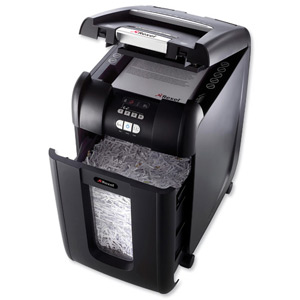 Rexel AutoPlus 250X Shredder Confetti Cross Cut 40 Litre DIN 3 4x50mm 250x 80gsm Ref 2103250