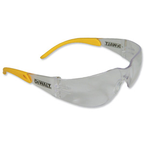 Dewalt Safety Glasses Lightweight Rubber Temples and Anti-UV Polycarbonate Lens Ref Protector Indr/Outdr