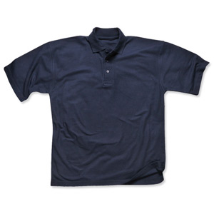 Portwest Polo Shirt Polyester & Cotton Rib-knitted Collar Navy Large Ref B210NAVYLGE Ident: 528B