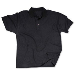 Portwest Polo Shirt Polyester & Cotton Rib-knitted Collar Black Medium Ref B210BLKMED Ident: 528B