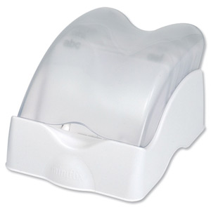 Rotadex Card File Miniflix Closed includes 150 x A7 Cards and A-Z Index Ice Clear Ref MFLIXCA7-150CLR