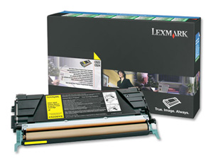 Lexmark Laser Toner Cartridge Return Program Page Life 3000pp Yellow Ref C5220YS Ident: 825B