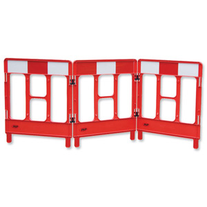 Workgate 3 Gate Barrier Lightweight Linking-clip Reflective Panel Red Ref KBB023-000-600 Ident: 544D