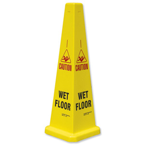 Collector Caution Cone for Wet Floors Stackable Height 900mm Ref JCP121-200-200 Ident: 543A