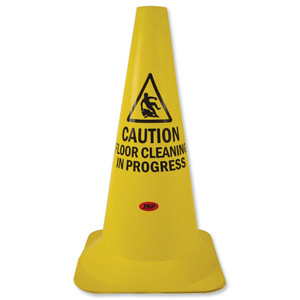 JSP Safety Cone PVC Floor Cleaning In Progress H500mm Ref JAR043-400-218 Ident: 543A