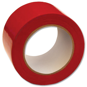 Floor Marking Tape Heavy Duty Red 75mmx33m Red