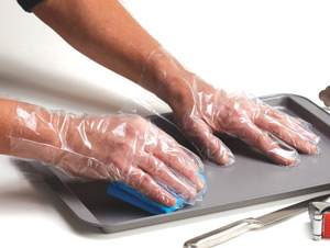 Polyco Digit PE Gloves Powder-free Polythene Textured Surface Ref PE100 [Pack 100 ]