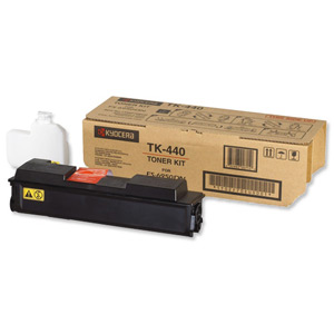 Kyocera TK-440 Laser Toner Cartridge Page Life 15000pp Black Ref 1T02F70EU0 Ident: 821P