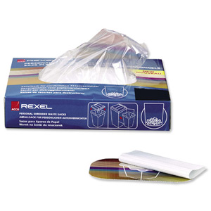 Rexel WS2H Shredder Bags Opening 720x550mm Depth 1380mm [for RLWX25 and RLWS35] Ref 40014 [Pack 50]