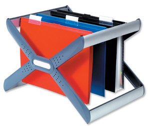 Rexel Crystalfile Extra Desk Organiser Frame for 30 Suspension Files A4 or Foolscap Ref 3000103