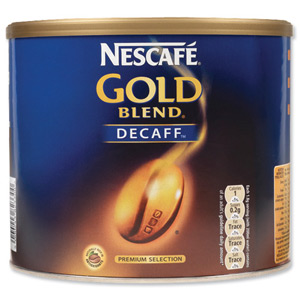 Nescafe Gold Blend Instant Coffee Decaffeinated Tin 500g Ref 5200230 Ident: 611A