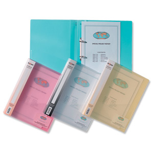 Snopake Superline Ring Binder Polypropylene 2 O-Ring 15mm Size A5 Clear Ref 10108 [Pack 10]