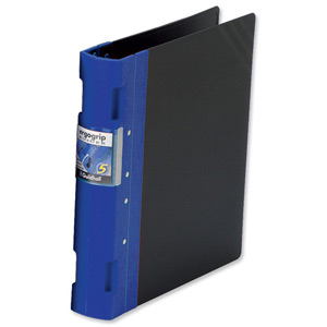 Guildhall GLX Ergogrip Binder Capacity 400 Sheets 4x 2 Prong 55mm A4 Blue Ref 4532Z [Pack 2]