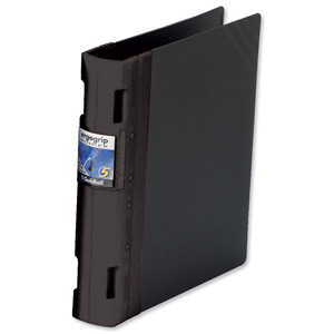 Guildhall GLX Ergogrip Binder Capacity 400 Sheets 4x 2 Prong 55mm A4 Black Ref 4537Z [Pack 2] Ident: 219D