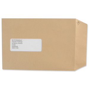 Basildon Bond Envelopes Pocket Peel and Seal Window 90gsm Manilla C5 Ref E80190 [Pack 500] Ident: 118D