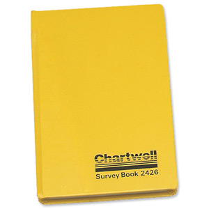 Chartwell Survey Book Level Collimation Weather Resistant Side Opening 80 Leaf 192x120mm Ref 2426Z