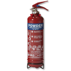 IVG Firechief Fire Extinguisher Refillable Dry Powder for Class A and B and C 1Kg Ref IVGS1.0KG
