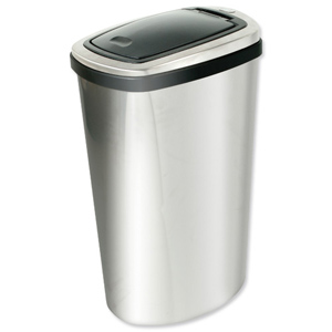 Press Top Bin with Inner Liner 40 Litre Stainless Steel Ident: 520E