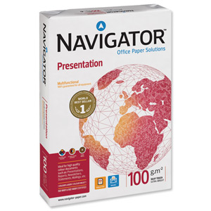 Navigator Presentation Paper High Quality 100gsm A4 White Ref NPR1000032 [500 Sheets] Ident: 10A