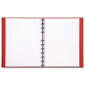 Blueline MiracleBind Twin Wire Wirebound Notebook 120 Ruled Pages A4 Red Ref BA4.83 Ident: 32B
