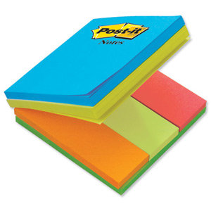 Post-it Multi Notes Cube 4 Notes in 1 76x76mm Various Colours Ref 2028A Ident: 64E