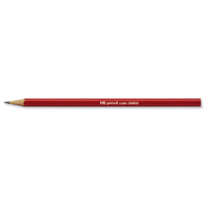 Pencil HB Red Barrel [Pack 12] Ident: 102E