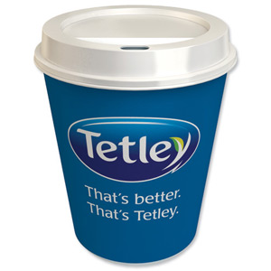 Tetley On The Go Tea Bags with Double Walled Cups and Non Spill Sip Lids Ref 1309C [Pack 300] Ident: 609F