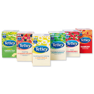 Tetley Tea Bags Fruit and Herbal Variety Box of 25 Ref 1301G [Pack 6] Ident: 610C