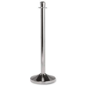 Vermes Classic Rope Stand Flat Top Post Polished Chrome Ref VERB3 Ident: 544A