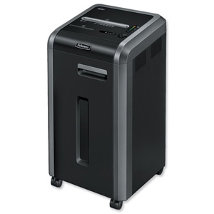 Fellowes 225i Shared Workspace Shredder 5.8mm Strip Cut 60 Litre DIN2 120 Sheet Ref 4623101