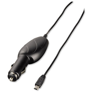 Hama Replacement Car Charger Cable Mini USB for use with Cigarette Lighter Socket Ref 093731
