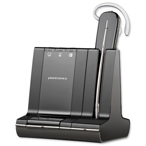 Plantronics Savi 740 Headset Monaural DECT Cordless with Device Manager Ref 83542-12 Ident: 676F