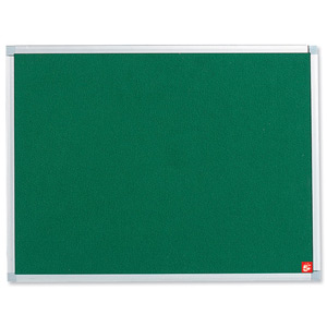 5 Star Noticeboard with Fixings and Aluminium Trim W900xH600mm Green Ident: 271D