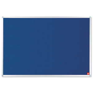 5 Star Noticeboard with Fixings and Aluminium Trim W1200x900mm Blue
