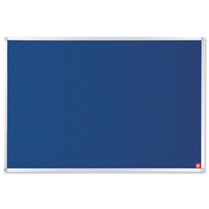 5 Star Noticeboard with Fixings and Aluminium Trim W1200x900mm Blue