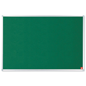5 Star Noticeboard with Fixings and Aluminium Trim W1200xH900mm Green