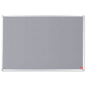 5 Star Noticeboard with Fixings and Aluminium Trim W1200xH900mm Grey