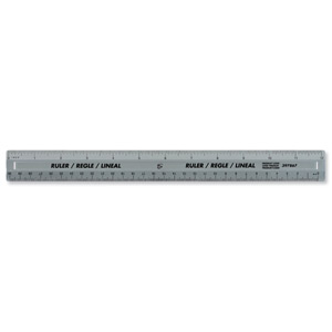 5 Star Ruler Plastic Shatter-resistant 300mm Clear [Pack 10]